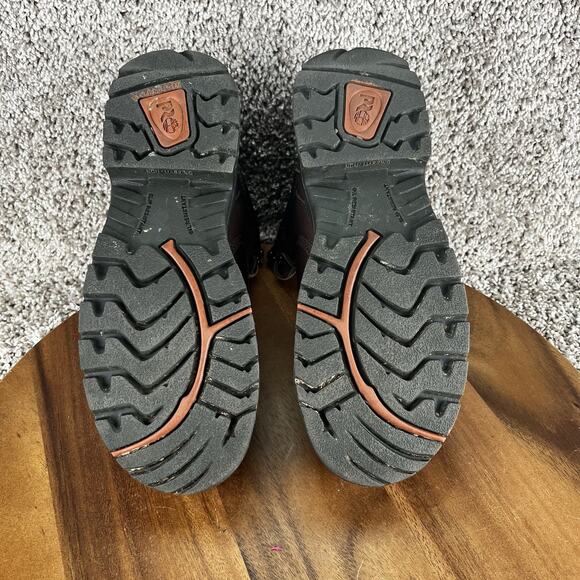 Timberland Pro 358 Titan WOMENS 7.5 M Brown Leather Lace Up Comp Toe Work Boots - Picture 9 of 11